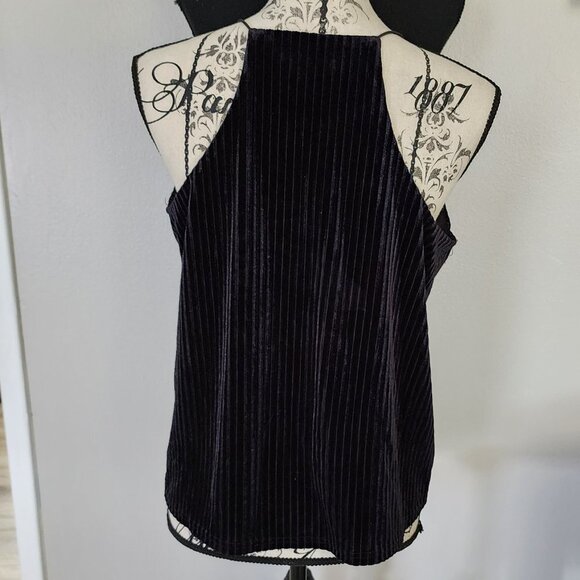 BLUES AND GREYS T-STRAP TOP - Picture 3 of 4